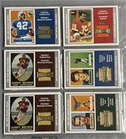 6 2001 Topps Archives Seat Cards; Starr; Brown