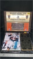 Chicago Bears wall plaques 1986 Super Bowl /