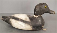Tuveson signed scaup decoy - 14" long