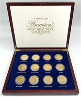 12pc Tribute to America's Most Beautiful Coins Set