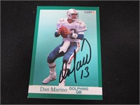 1991 FLEER DAN MARINO AUTOGRAPH COA