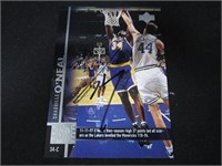 1998-99 UD SHAQUILLE O'NEAL AUTOGRAPH COA