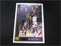 1993-94 UD KARL MALONE AUTOGRAPH COA