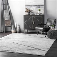 nuLOOM Thigpen Area Rug  8x12  Grey