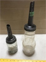 Marquette Mfg. Co. Oil Jar (chipped) w/Spout, Oil