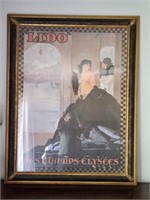 Art Nouveau "LIDO" Poster by Cherubini Repro.