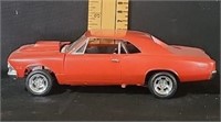 Chevy Chevelle model car -plastic -red