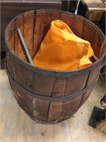 wood rain barrel