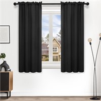 C849  Deconovo Rod Pocket 38x54 Blackout Curtains,