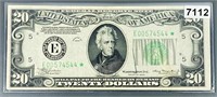 1934 $20 Green Seal Star Note UNCIRCULATED