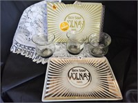 Bath Soap Volnay tray, 3 new candle holders