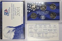 2001 Clad Proof Quarters