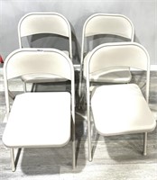 4 folding chairs.