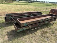 4 - feed bunks, 12ft long x 30 inches wide