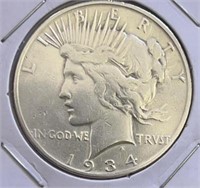 1934S Peace Dollar