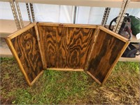 Custom built wooden display board, perfect for