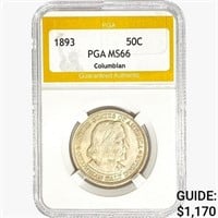 1893 Columbia Half Dollar PGA MS66