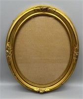 Oval Gold Wood Picture Frame