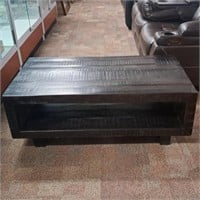 Metal Base Wooden Coffee Table (Heavy!)
