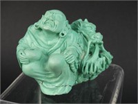 Chinese Carved Turquoise Buddha