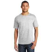 Sz 2X Hanes Men's SS Heather Grey T-Shirt A12