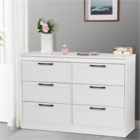 Modern Dresser with 6 Drawers for Bedroom