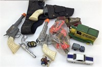 Lot of Vintage Toys Cap gun, Diecast