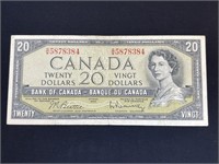 1954 Canadian $20 Note