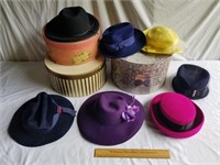 Vintage Hats & Hat Boxes 1 Lot