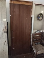 Early wood brown door