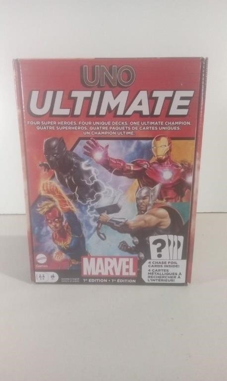 Ultimate Uno Marvel 1st Edition New Unopened