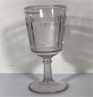 C1890 PLEAT AND PANEL EAPG GOBLET