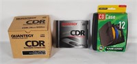 11 New Quantegy Cdr Discs & Cd Case
