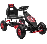 $137 Kids Pedal Go Kart Ride-on Toy with Ergonomic