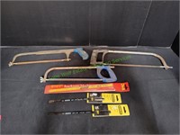 (3) Hacksaws & (4) Hacksaw Blades