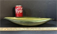 Vtg. Green Serving Dish