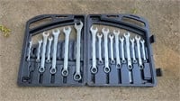 Set of end wrenches