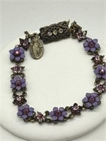 Michal Negrin Fine Enamel & Crystal Bracelet