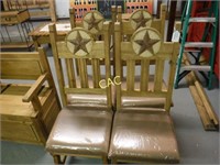 4pc Wooden Chairs