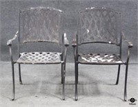Metal Outdoor Chairs / 2pc