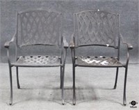 Metal Outdoor Chairs / 2 pc