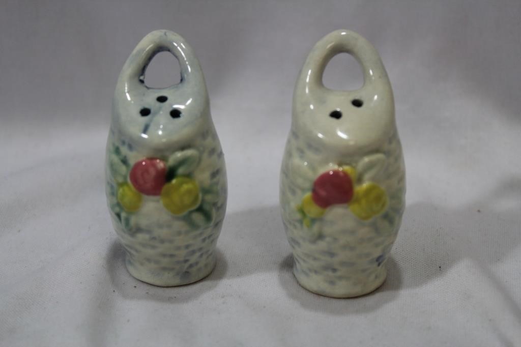 A Pair of Ceramic Salt and Pepper Shakers