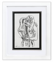 Mark Kostabi- Original Drawing on Paper "In Plain