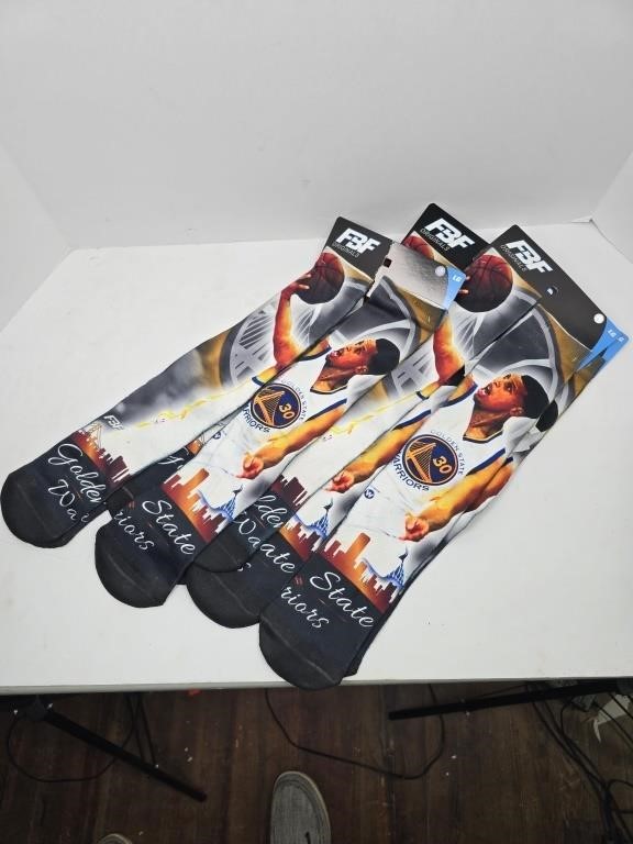 Lot of 5 New Golden State Warrior Pairs of Socks