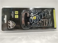 Auto emblem country girl