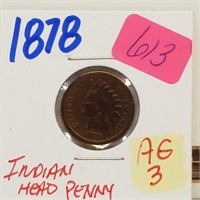 1878 AG3 Indian Head Penny One Cent