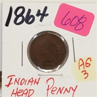 1864 AG3 Indian Head Penny One Cent