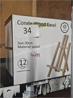 12pc small wooden easels