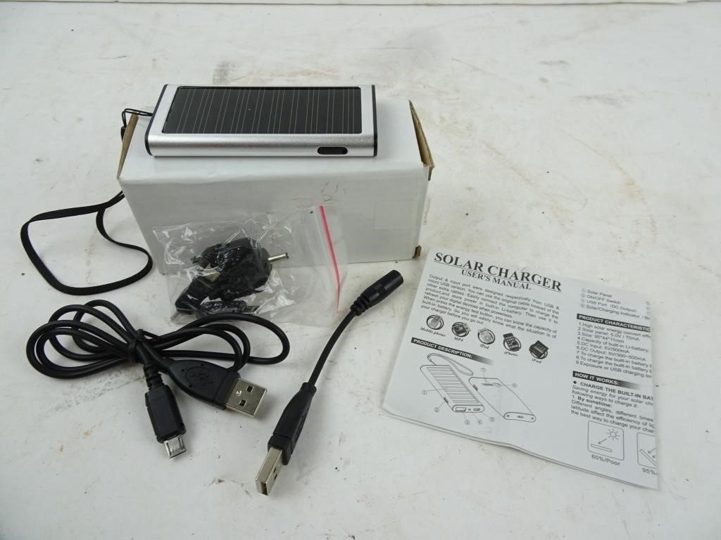 USB Solar Powered Portable Charger