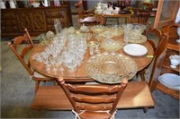 DINING TABLE WITH 4 CHAIRS ASSORTED CRYSTAL